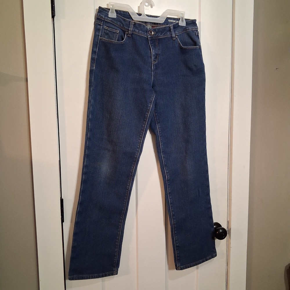 Natural Reflections Jeans Women 8 Blue Fleece Lined Comfort Stretch Winter Warm